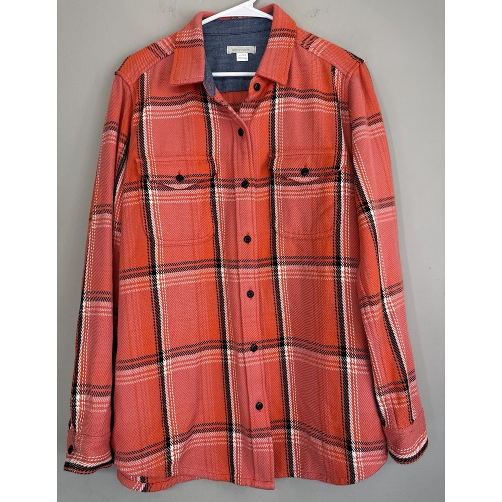 OUTERKNOWN Blanket Shirt Women's M/L Organic Cotton Long Sleeve Shacket